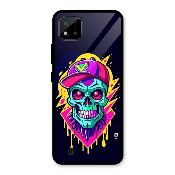 Skull In Cap Glass Back Case for Realme C11 2021