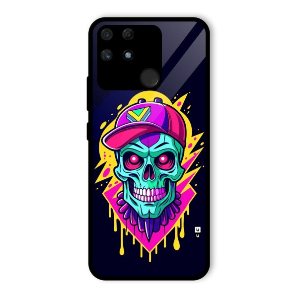 Skull In Cap Glass Back Case for Realme Narzo 50A