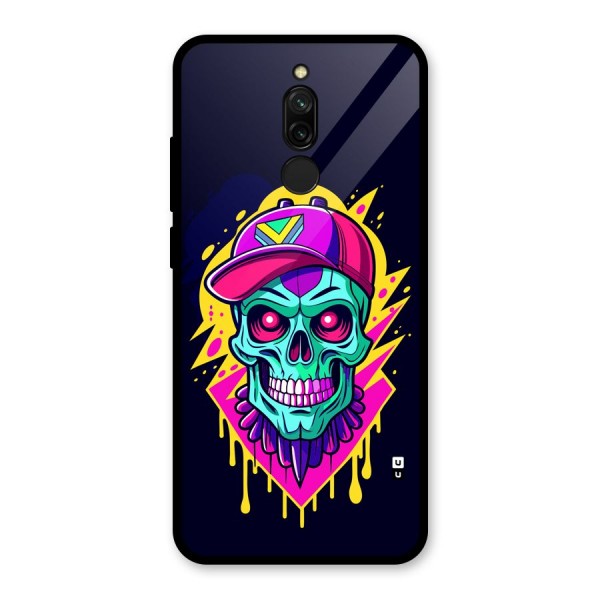 Skull In Cap Glass Back Case for Redmi 8