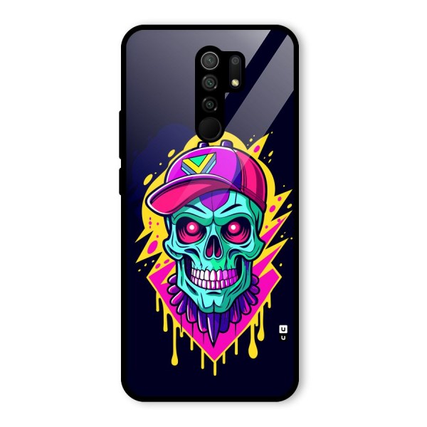 Skull In Cap Glass Back Case for Redmi 9 Prime