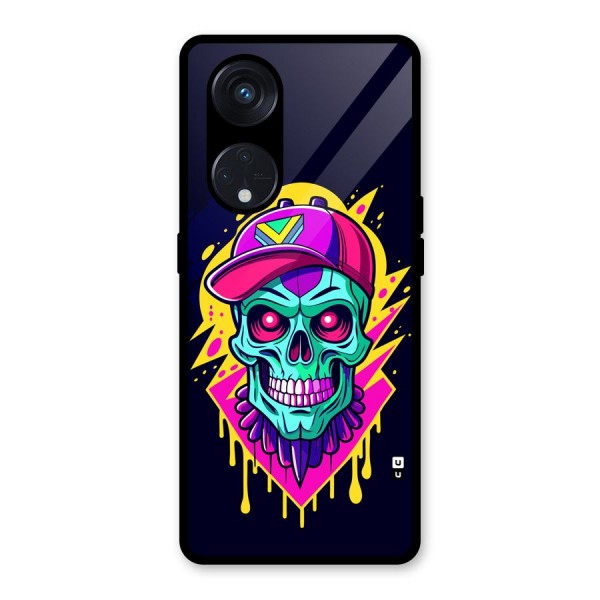 Skull In Cap Glass Back Case for Reno8 T 5G