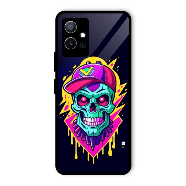 Skull In Cap Glass Back Case for Vivo T1 5G