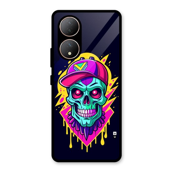 Skull In Cap Glass Back Case for Vivo T2