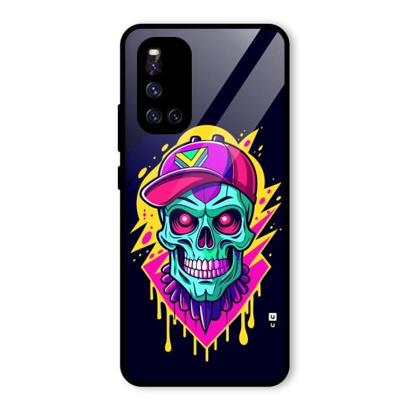 Skull In Cap Glass Back Case for Vivo V19