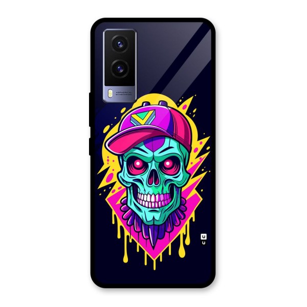 Skull In Cap Glass Back Case for Vivo V21e 5G