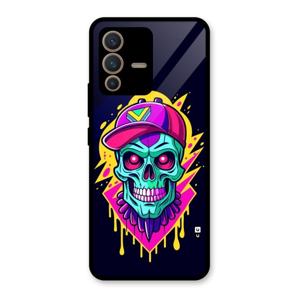 Skull In Cap Glass Back Case for Vivo V23 5G