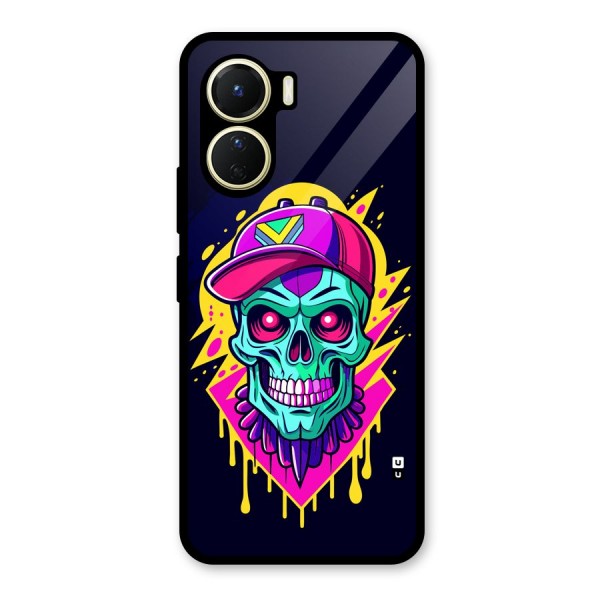 Skull In Cap Glass Back Case for Vivo Y16