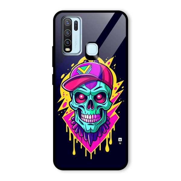 Skull In Cap Glass Back Case for Vivo Y50