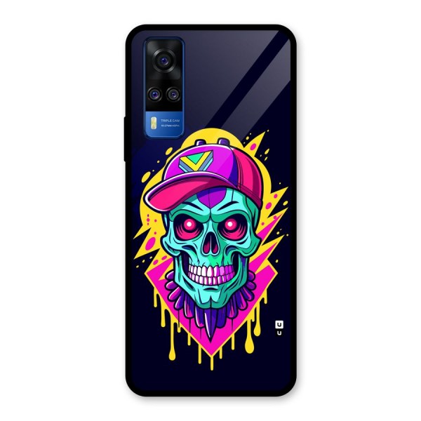 Skull In Cap Glass Back Case for Vivo Y51