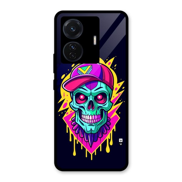 Skull In Cap Glass Back Case for Vivo iQOO Z6 Pro