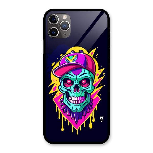 Skull In Cap Glass Back Case for iPhone 11 Pro Max