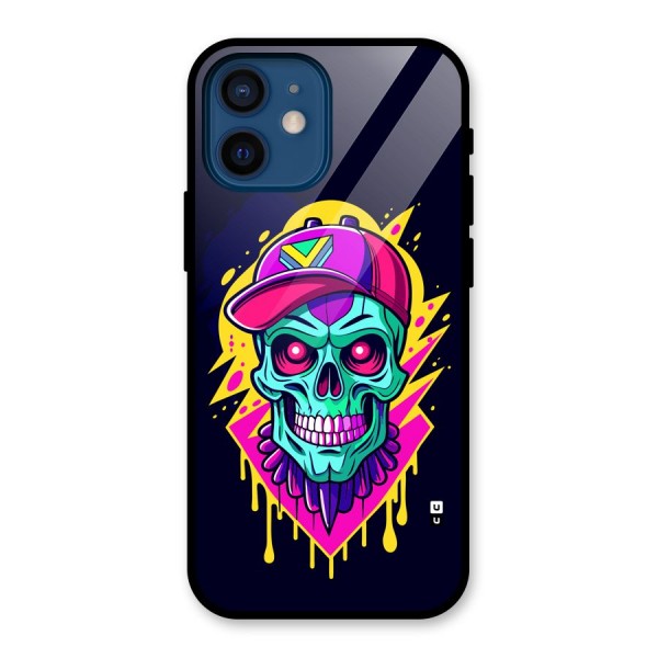 Skull In Cap Glass Back Case for iPhone 12 Mini