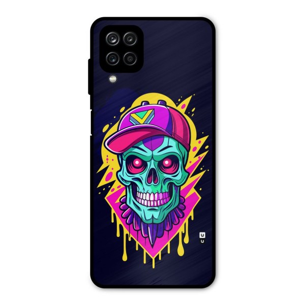 Skull In Cap Metal Back Case for Galaxy A12