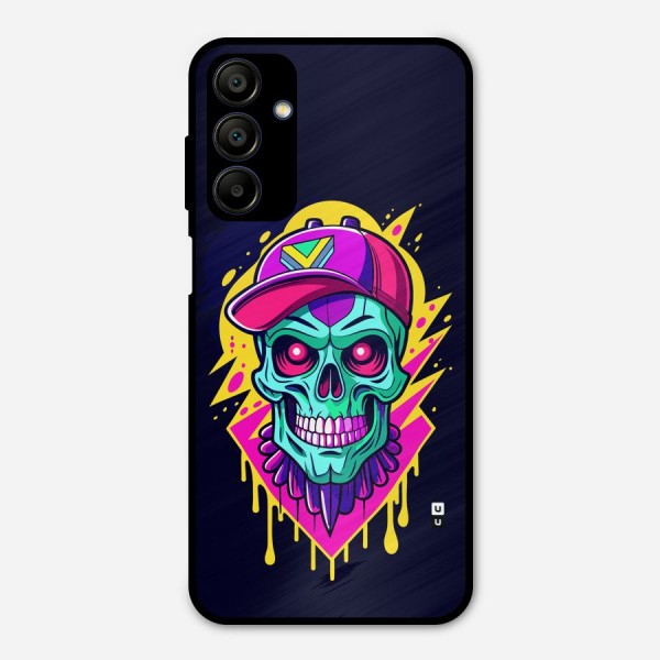 Skull In Cap Metal Back Case for Galaxy A15 5G