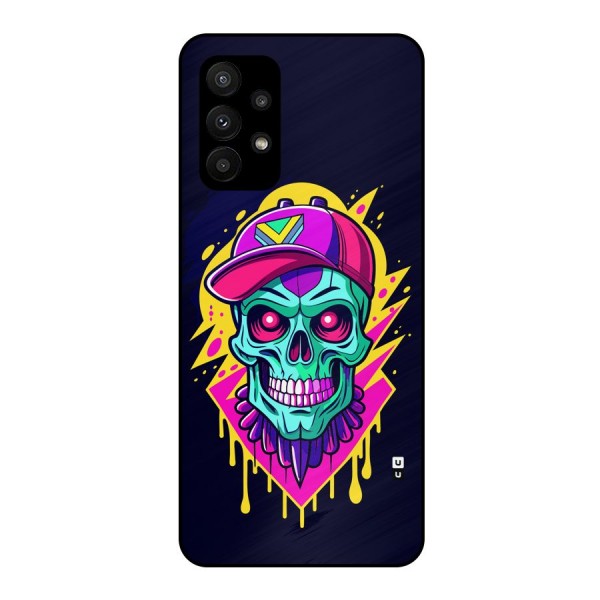 Skull In Cap Metal Back Case for Galaxy A23