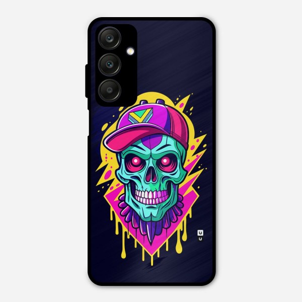 Skull In Cap Metal Back Case for Galaxy A25 5G