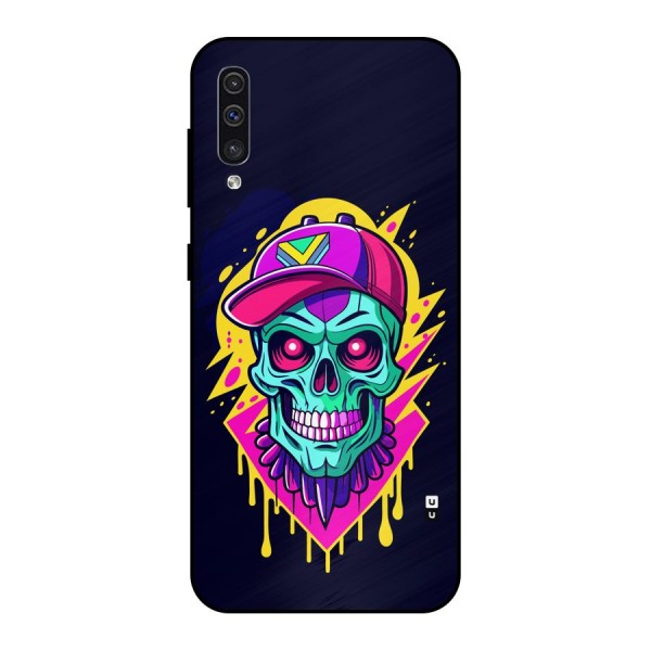 Skull In Cap Metal Back Case for Galaxy A30s