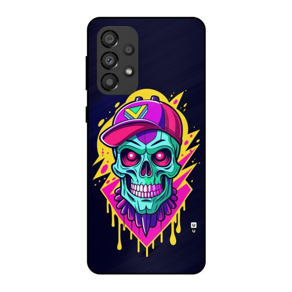 Skull In Cap Metal Back Case for Galaxy A33 5G