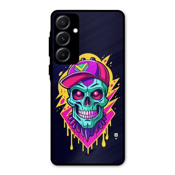 Skull In Cap Metal Back Case for Galaxy A55