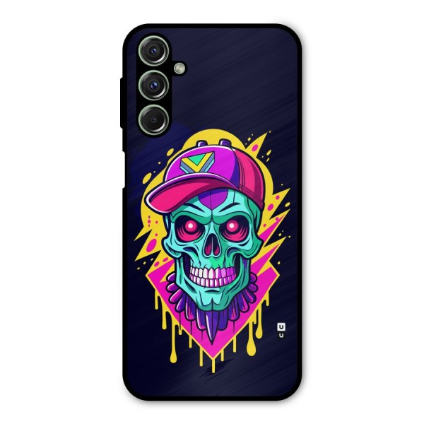 Skull In Cap Metal Back Case for Galaxy F34