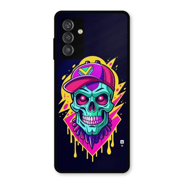 Skull In Cap Metal Back Case for Galaxy M13