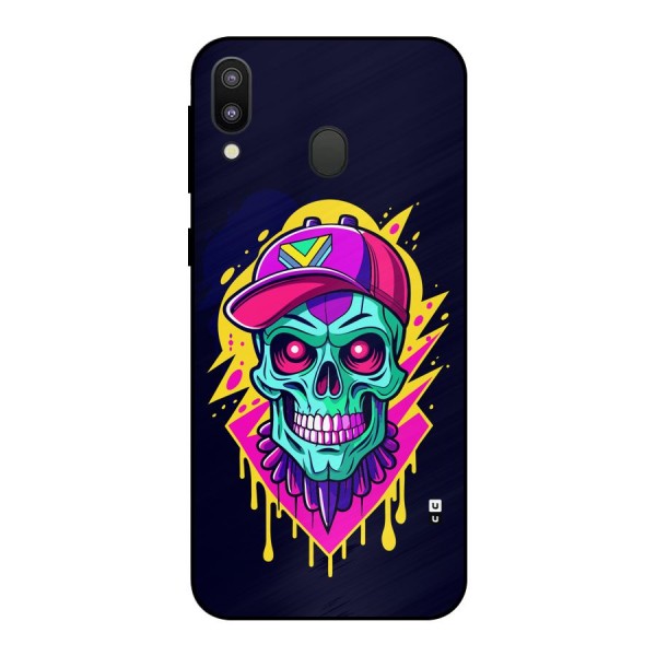 Skull In Cap Metal Back Case for Galaxy M20