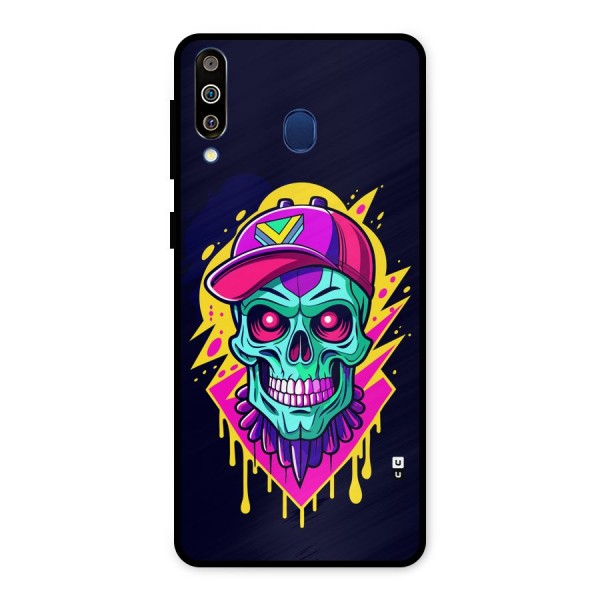 Skull In Cap Metal Back Case for Galaxy M30