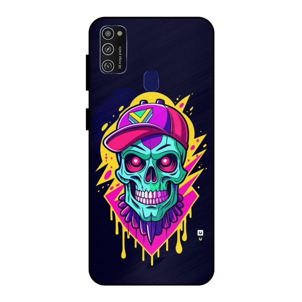 Skull In Cap Metal Back Case for Galaxy M30s