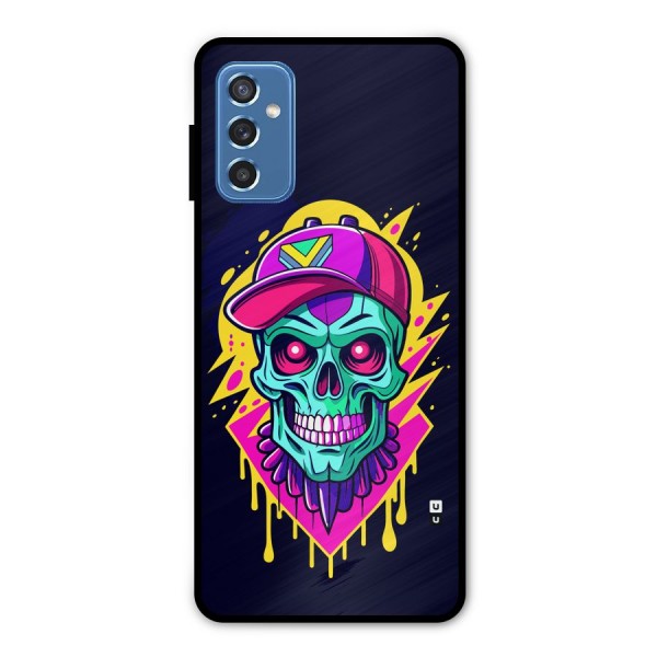 Skull In Cap Metal Back Case for Galaxy M52 5G