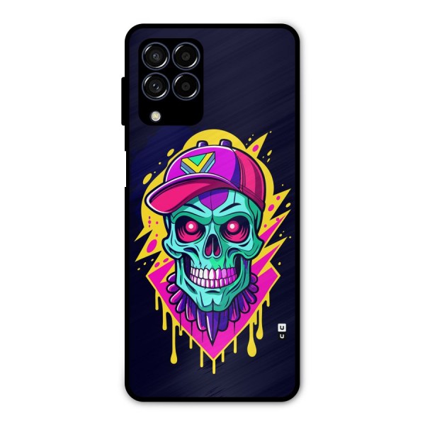 Skull In Cap Metal Back Case for Galaxy M53 5G