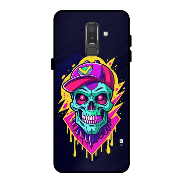 Skull In Cap Metal Back Case for Galaxy On8 (2018)