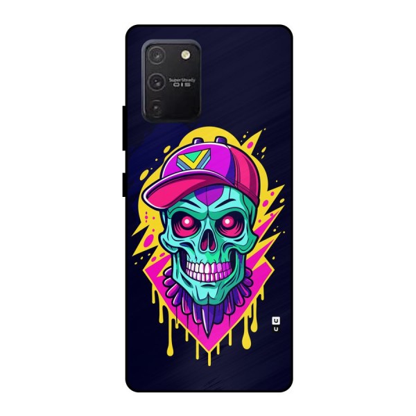 Skull In Cap Metal Back Case for Galaxy S10 Lite