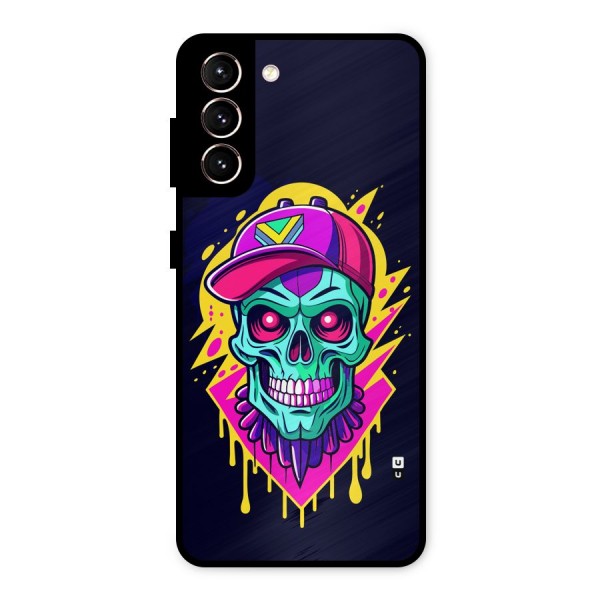 Skull In Cap Metal Back Case for Galaxy S21 5G