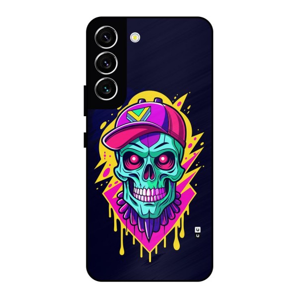 Skull In Cap Metal Back Case for Galaxy S22 5G