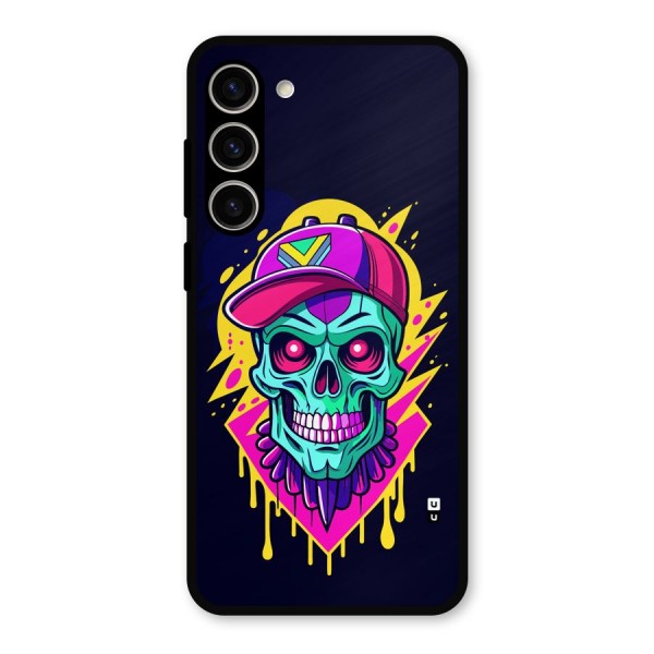 Skull In Cap Metal Back Case for Galaxy S23 Plus