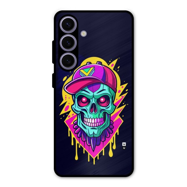 Skull In Cap Metal Back Case for Galaxy S24