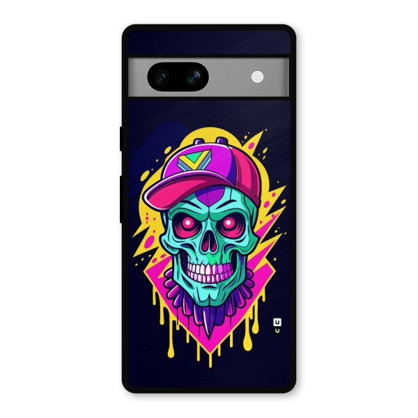 Skull In Cap Metal Back Case for Google Pixel 7a