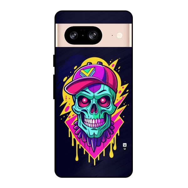 Skull In Cap Metal Back Case for Google Pixel 8