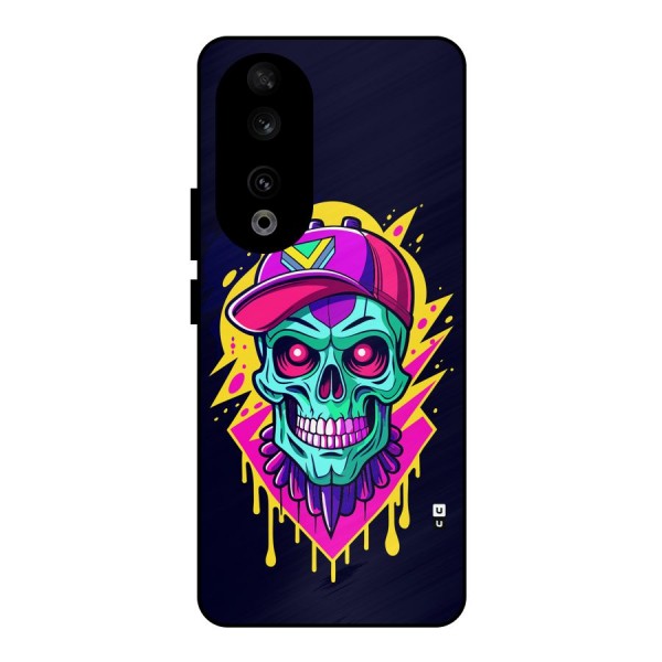 Skull In Cap Metal Back Case for Honor 90