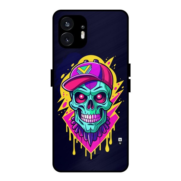 Skull In Cap Metal Back Case for Nothing Phone 2