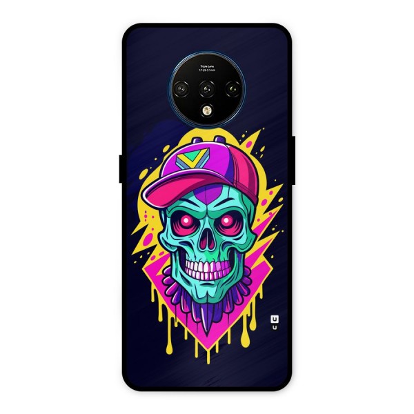 Skull In Cap Metal Back Case for OnePlus 7T