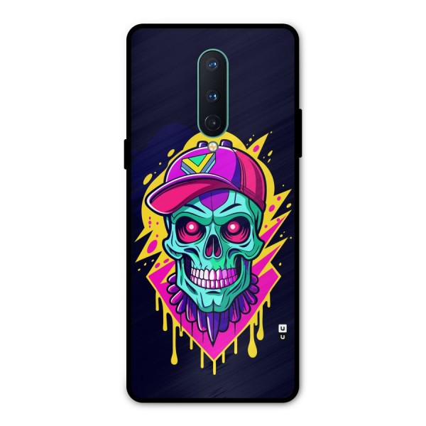 Skull In Cap Metal Back Case for OnePlus 8