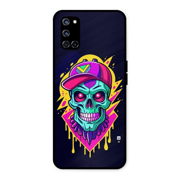 Skull In Cap Metal Back Case for Oppo A52