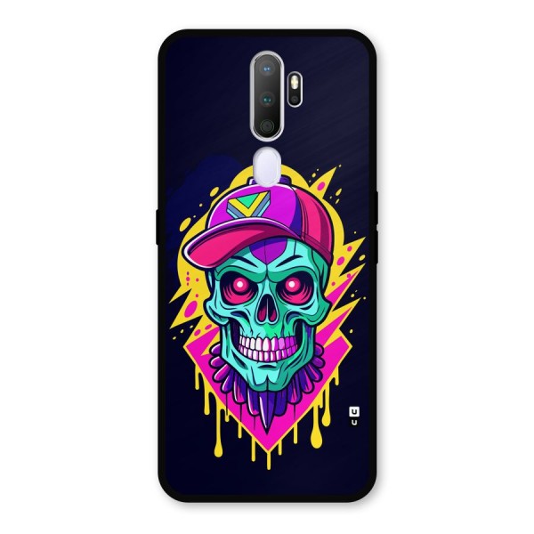 Skull In Cap Metal Back Case for Oppo A5 (2020)