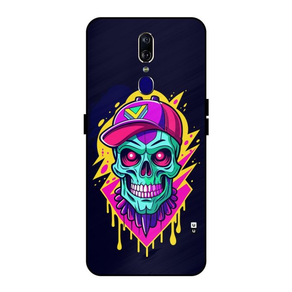 Skull In Cap Metal Back Case for Oppo F11