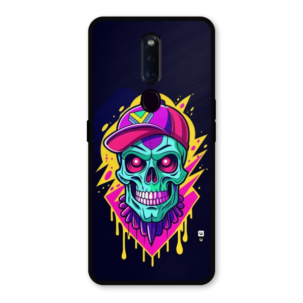 Skull In Cap Metal Back Case for Oppo F11 Pro