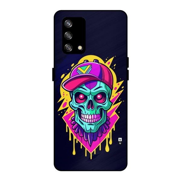 Skull In Cap Metal Back Case for Oppo F19