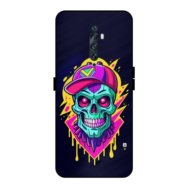 Skull In Cap Metal Back Case for Oppo Reno2 F