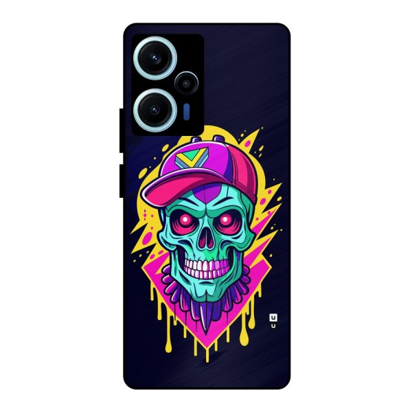 Skull In Cap Metal Back Case for Poco F5