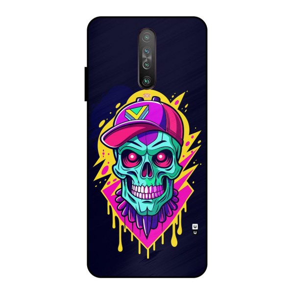 Skull In Cap Metal Back Case for Poco X2